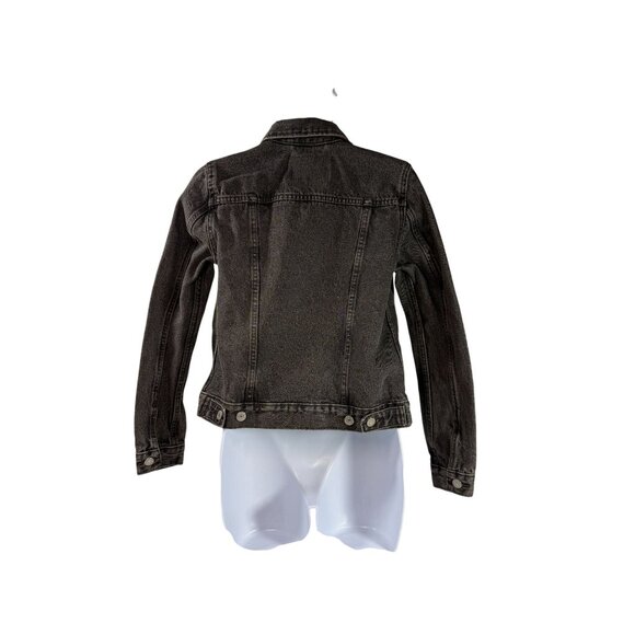 Levi Strauss & Company Women's Original Washed Black Denim Trucker Jacket Sz XS - Picture 2 of 16